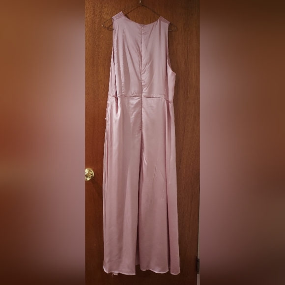 Misslook Floorlength Light Pink Slit Dress (3XL) - Picture 4 of 4